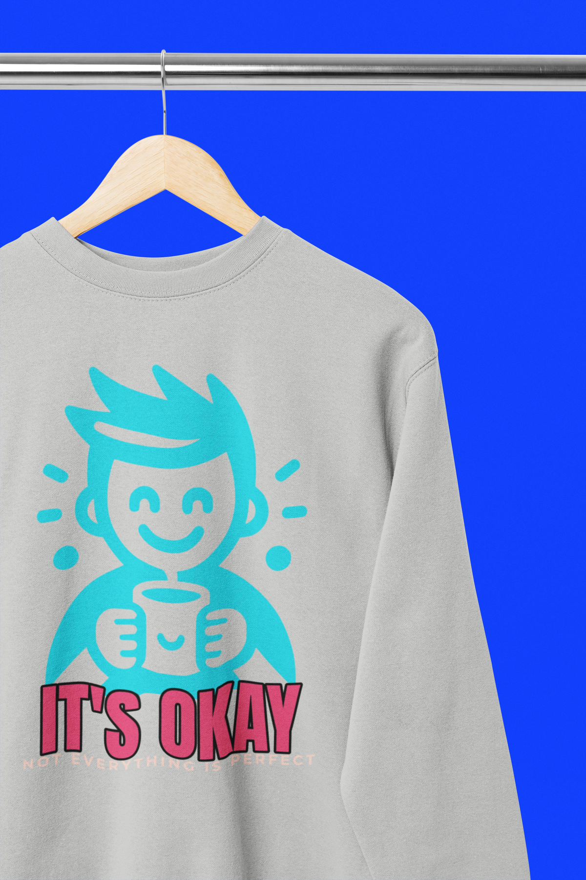 It's OKAY - Unisex Heavy Blend Crew Neck Sweatshirt