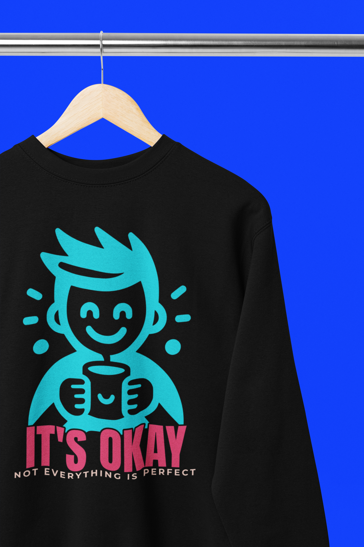 It's OKAY - Unisex Heavy Blend Crew Neck Sweatshirt