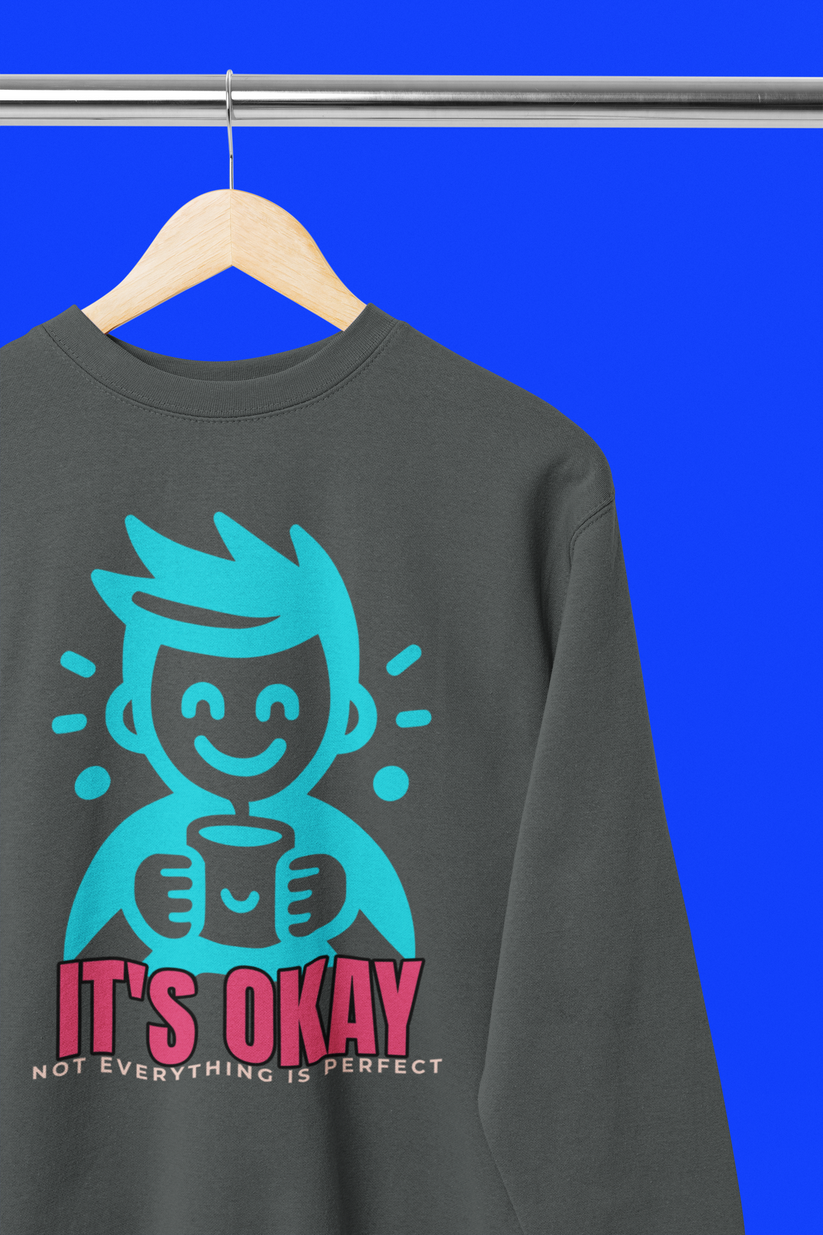 It's OKAY - Unisex Heavy Blend Crew Neck Sweatshirt