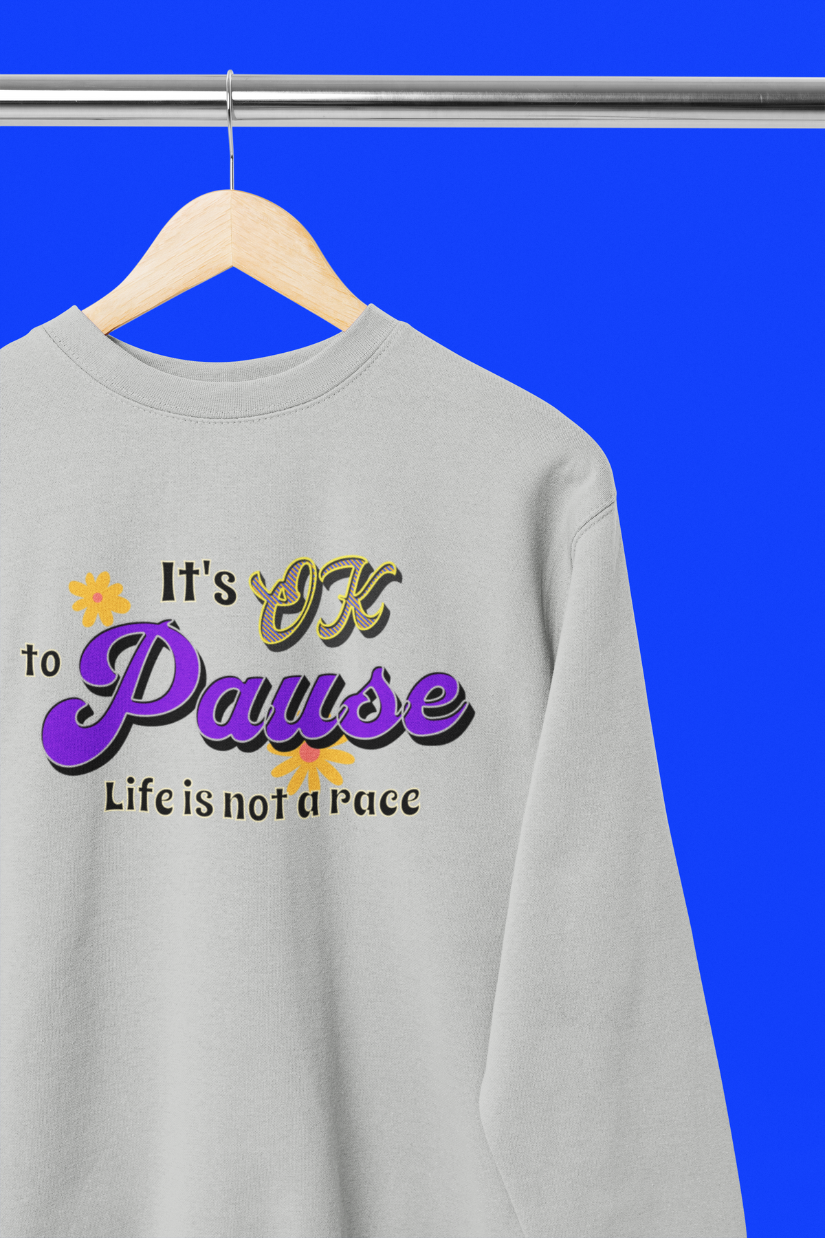 It's OK to Pause - Unisex Heavy Blend Crew Neck Sweatshirt