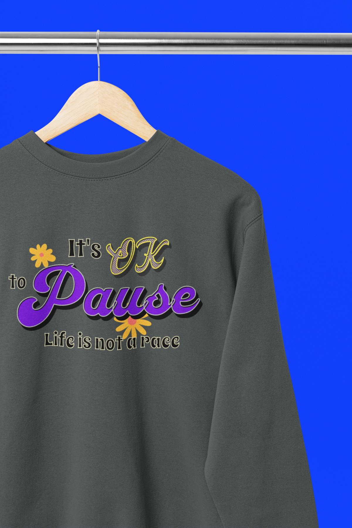 It's OK to Pause - Unisex Heavy Blend Crew Neck Sweatshirt