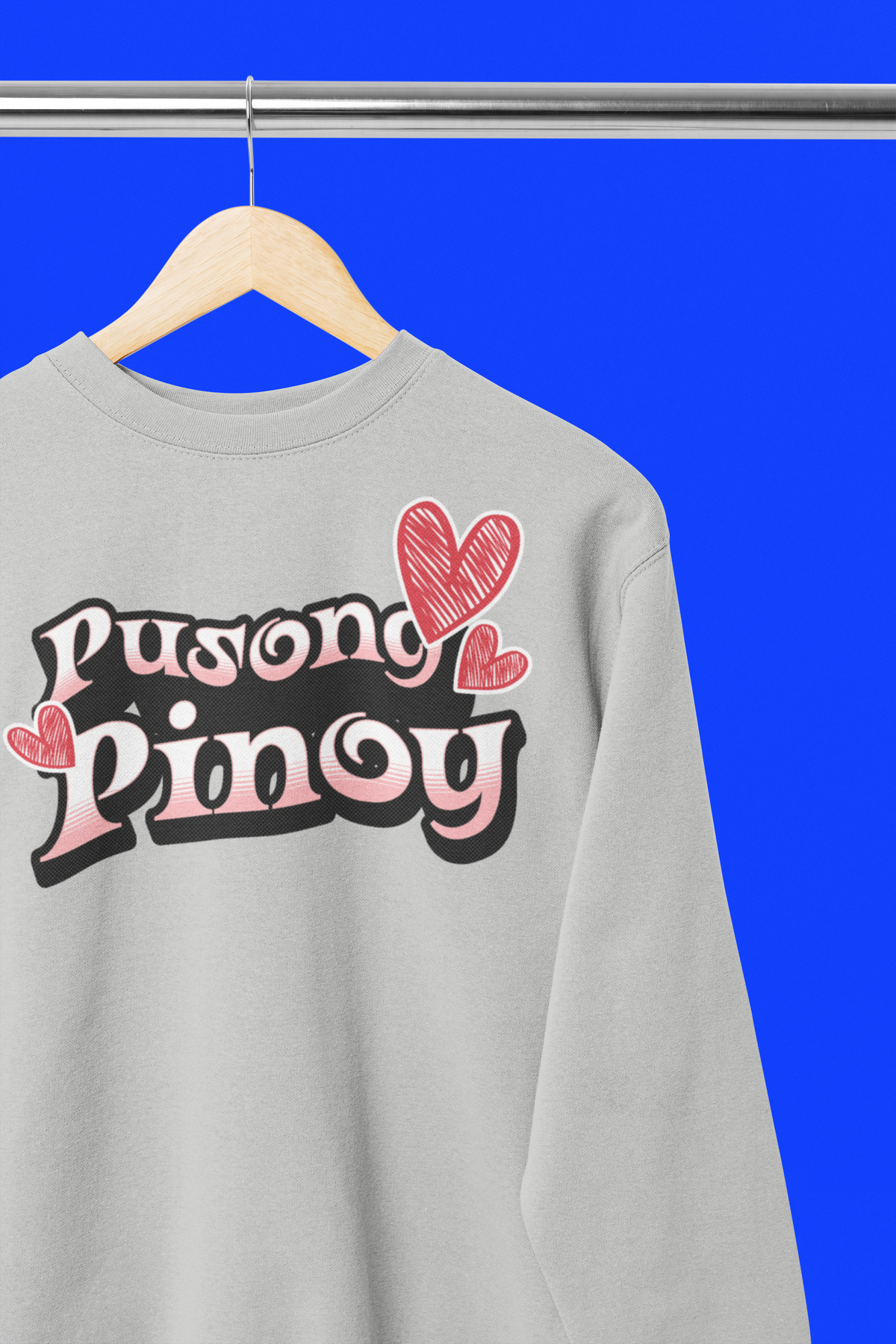 Pusong Pinoy -Unisex Heavy Blend Crew Neck Sweatshirt