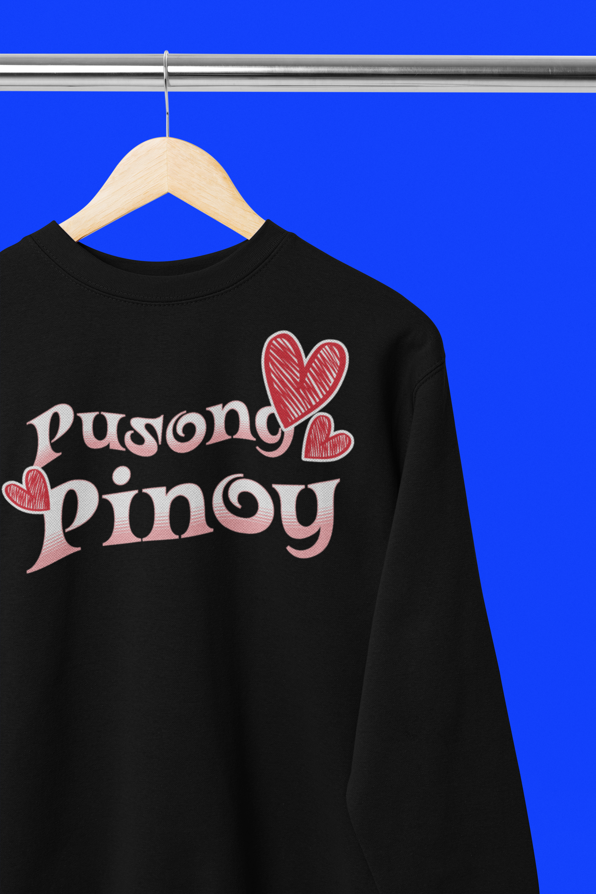 Pusong Pinoy -Unisex Heavy Blend Crew Neck Sweatshirt