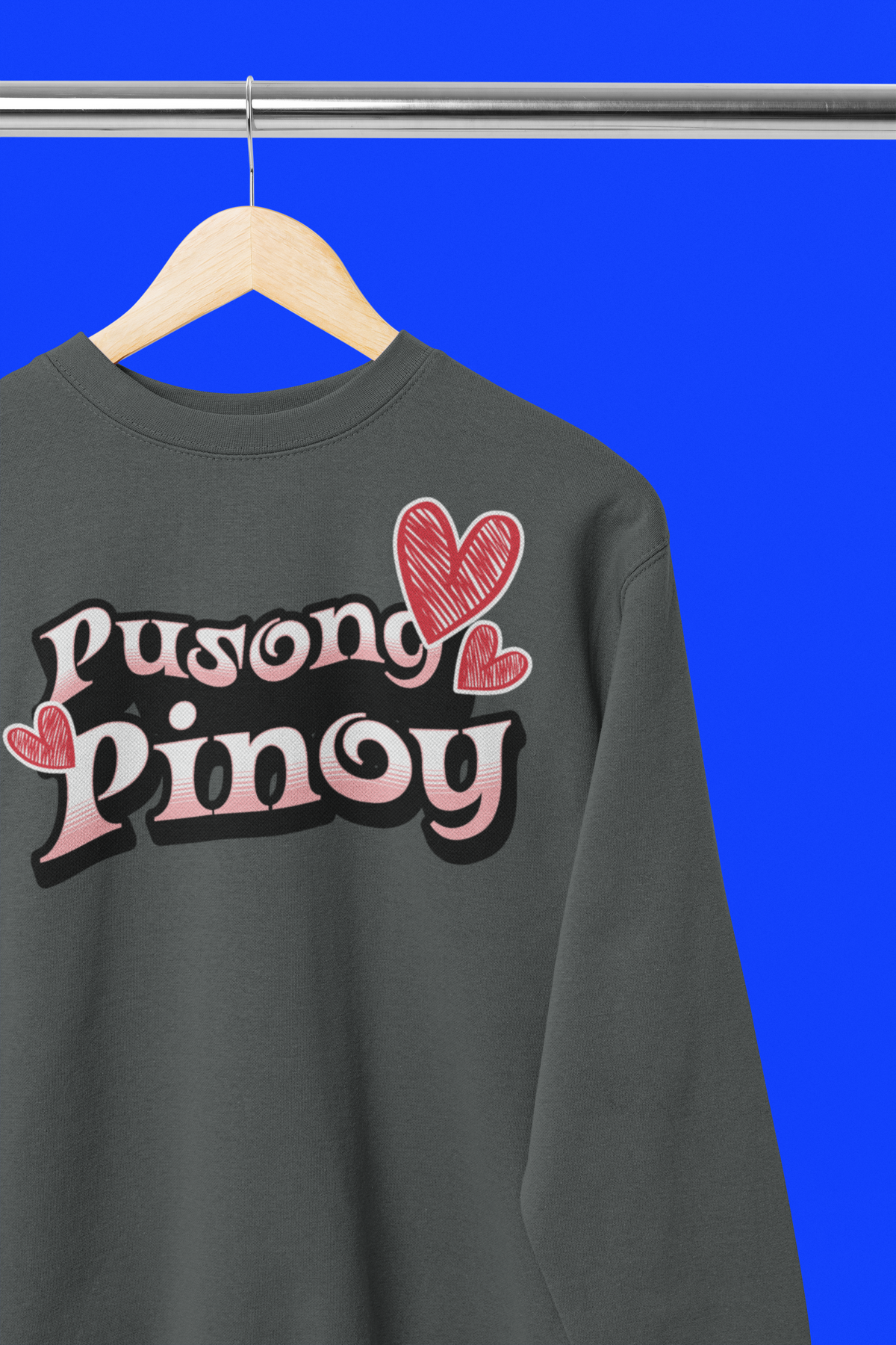 Pusong Pinoy -Unisex Heavy Blend Crew Neck Sweatshirt