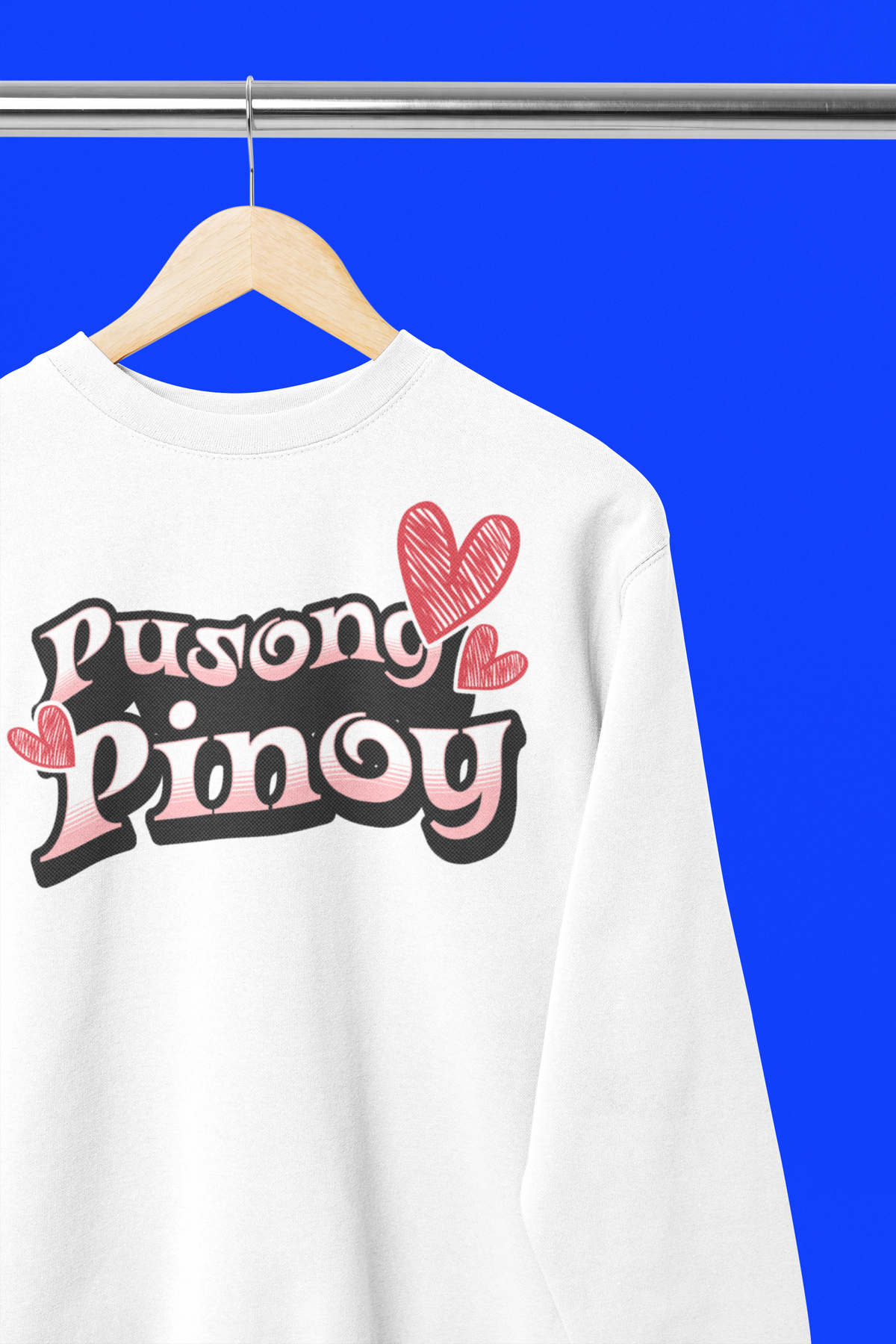 Pusong Pinoy -Unisex Heavy Blend Crew Neck Sweatshirt